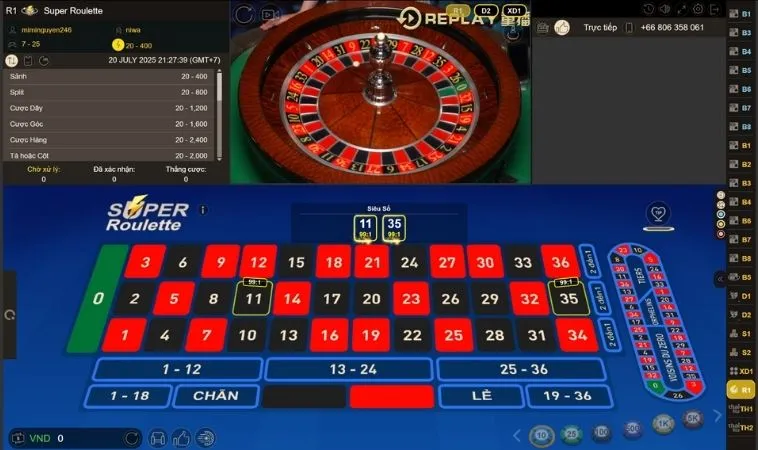 Bàn cược Roulette Tại Nhà Cái VN88 