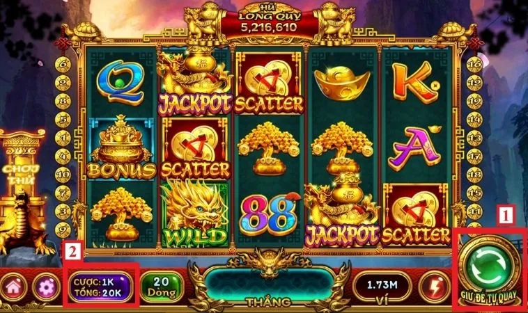 Giao diện chơi game nổ hũ VN88